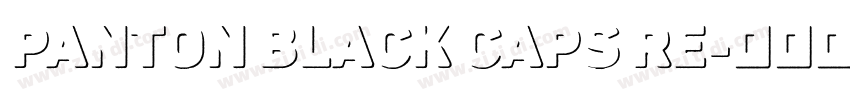 panton black caps re字体转换